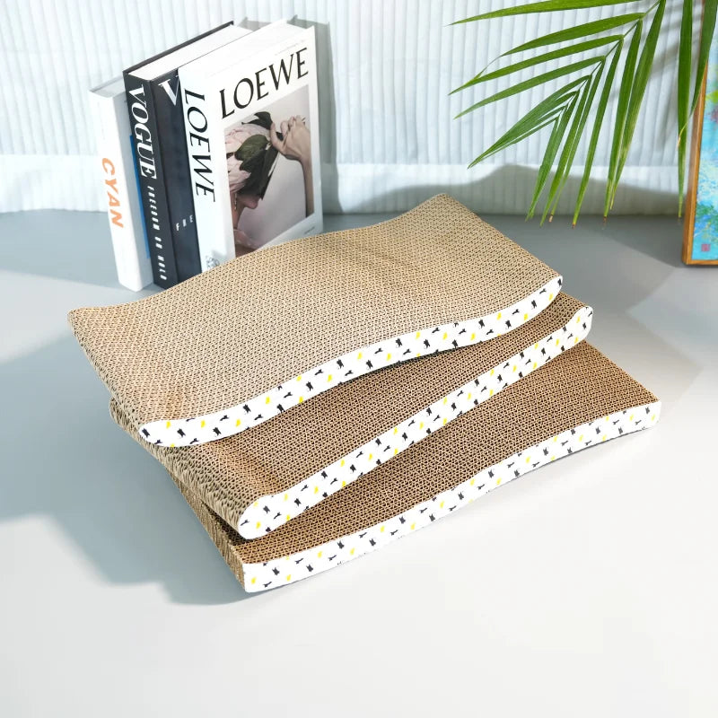 griffoir en carton ondulé pour chat - Protège vos meubles, durable et écologique