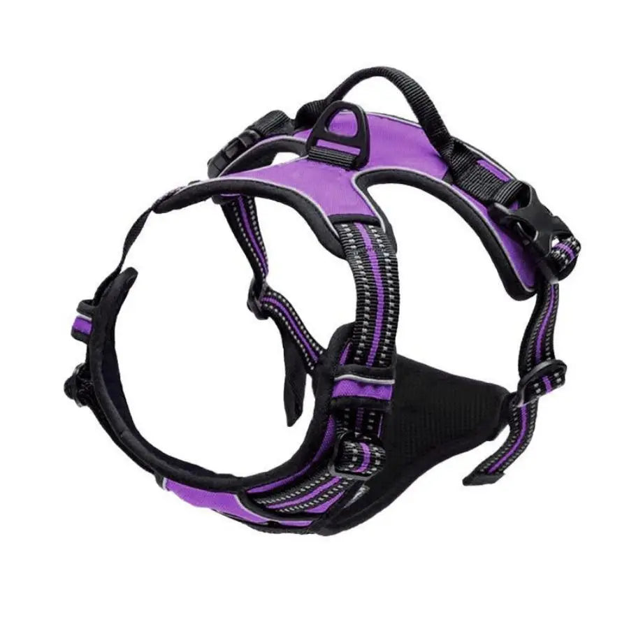 Harnais anti-traction pour chien - Clip frontal réfléchissant, toutes tailles