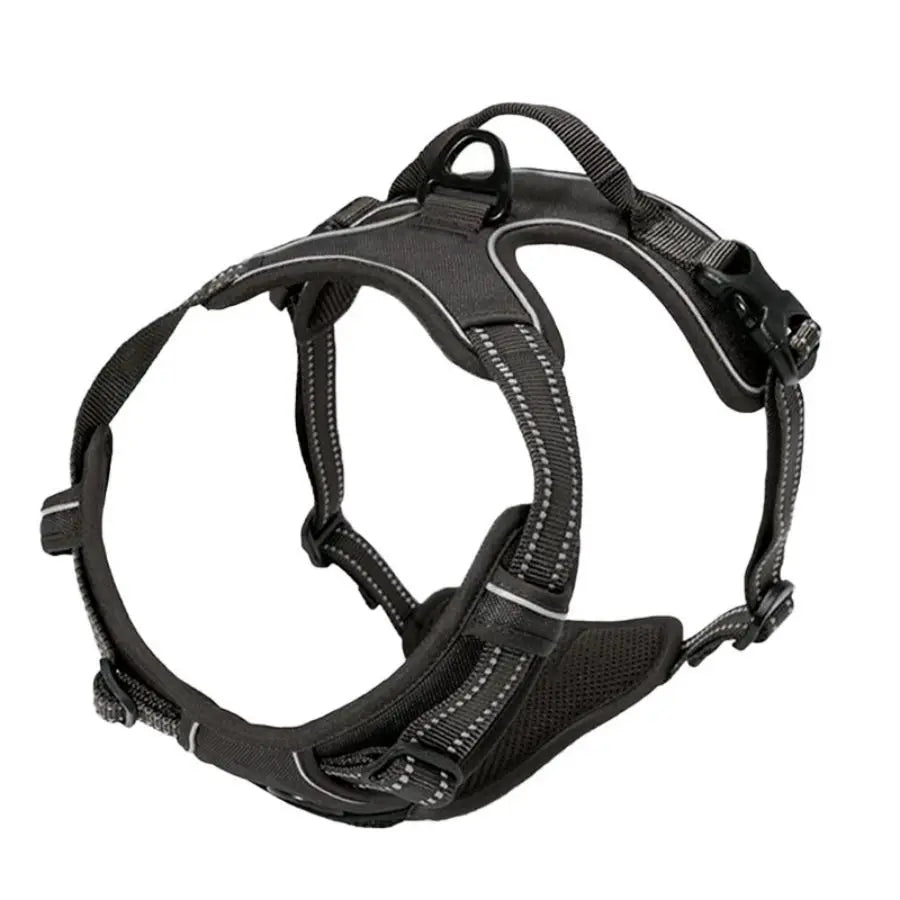 Harnais anti-traction pour chien - Clip frontal réfléchissant, toutes tailles